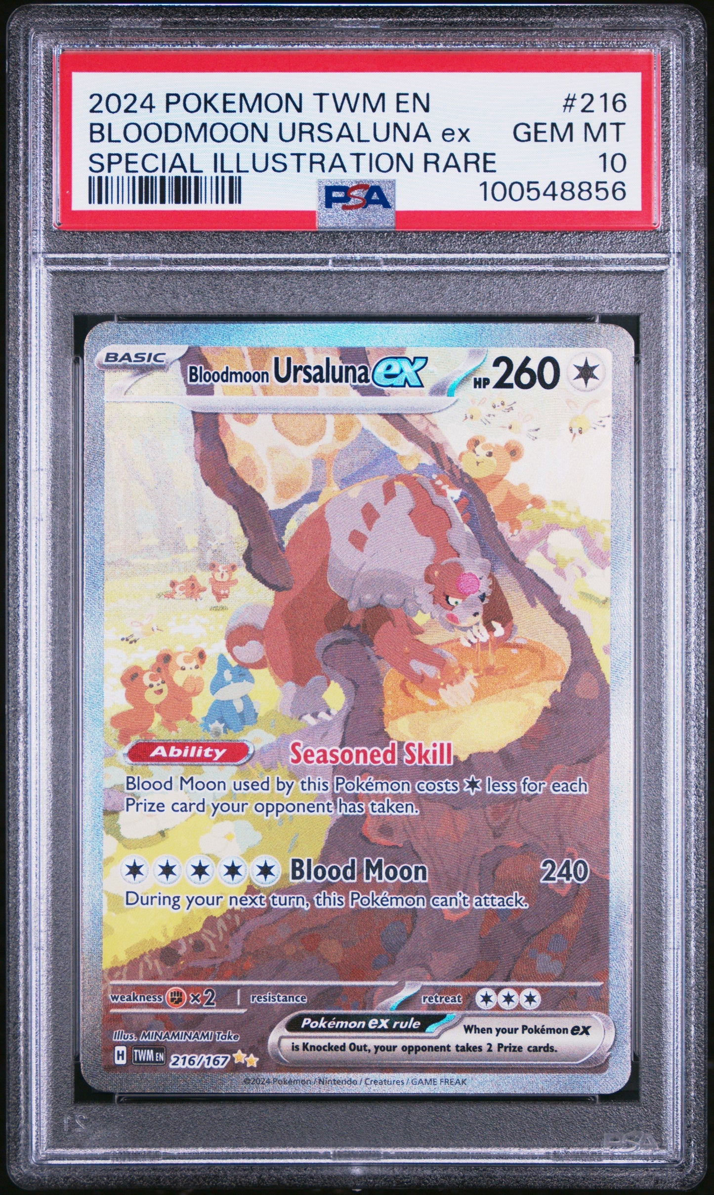 Bloodmoon Ursaluna Ex SIR PSA 10