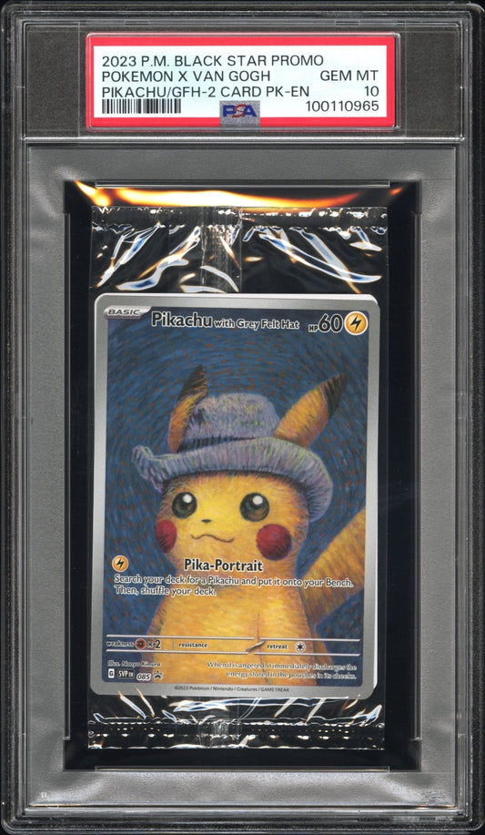 Pikachu x Van Gogh Cello PSA 10