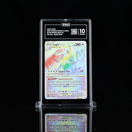 Lugia Vstar Rainbow Rare TAG 10 Gem Mint