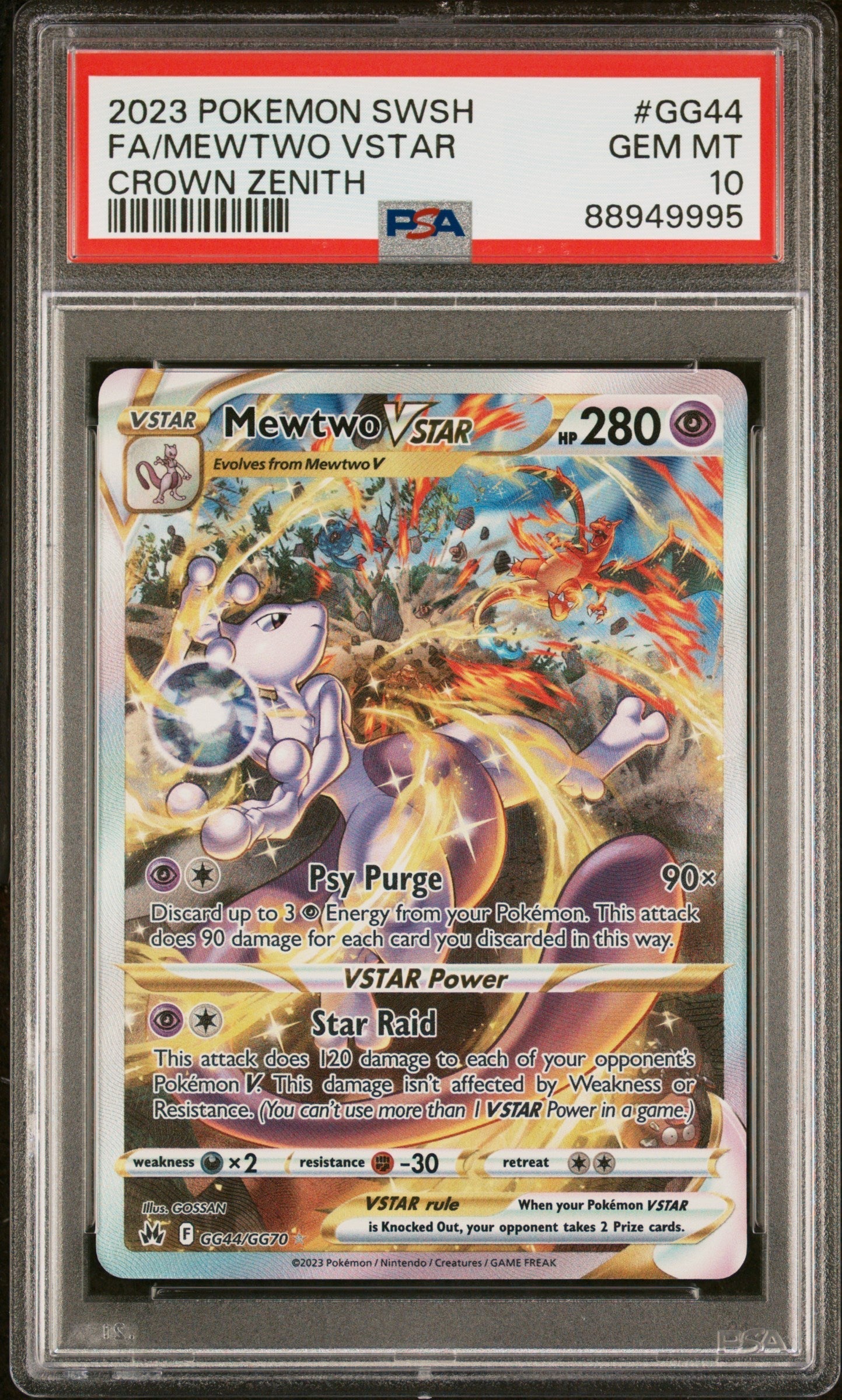 Mewtwo Vstar GG44 PSA 10