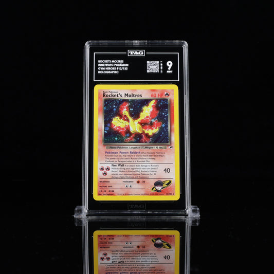 Rocket's Moltres Gym Heroes TAG 9 Mint